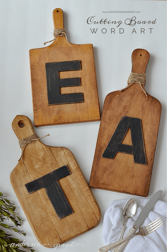 Picture Of easy diy cutting board wall art  2