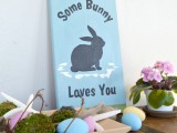 ‘Bunny Loves You’ sign