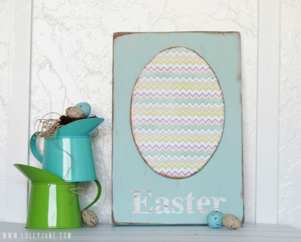 foam egg Easter sign