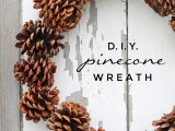 simple pinecone wreath