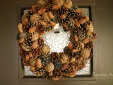 fall pinecone wreath