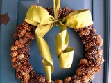 scented pinecone wreath