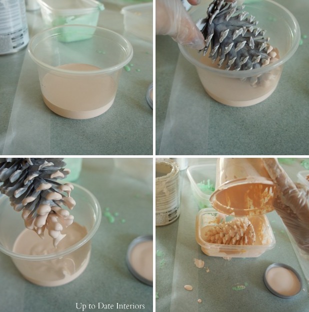 Picture Of easy diy festive pinecone swag  4