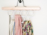 Easy Diy Scarf And Accessory Hanger