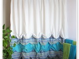 colorful ruffles curtain