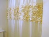 flower petal shower curtain