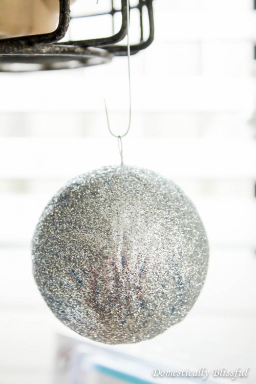Easy DIY Sparkling Glitter Christmas Ornaments