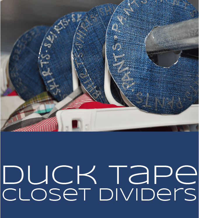 duck tape closet dividers