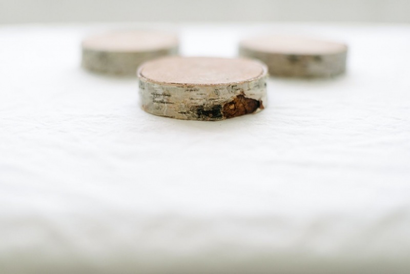 Picture Of easy to make diy metallic birch coasters  8