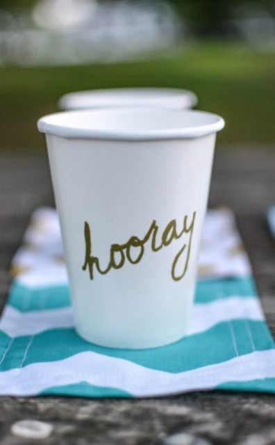 Easy To Make Diy Word Party Cups