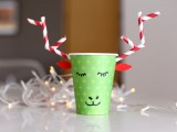 paper cup reindeer