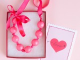 valentine gumball necklace
