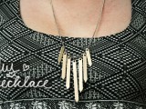 coffee stirrers necklace