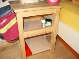 nightstand with shelves