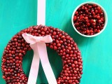 cranberry wreath