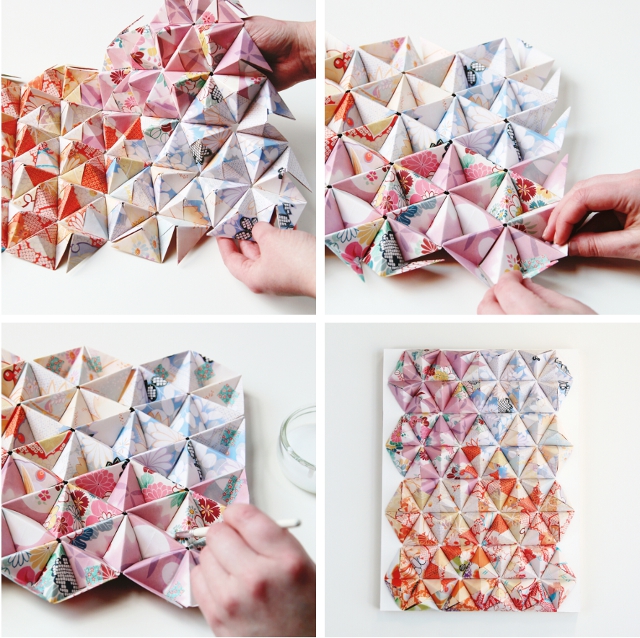 Picture Of eye catching diy 3d origami wall art  6