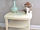 dyed and stenciled nightstand