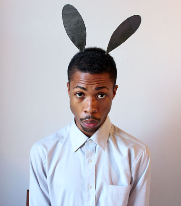 Halloween bunny ears headband for guys