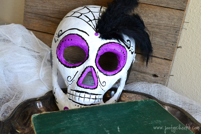 painted skeleton mask