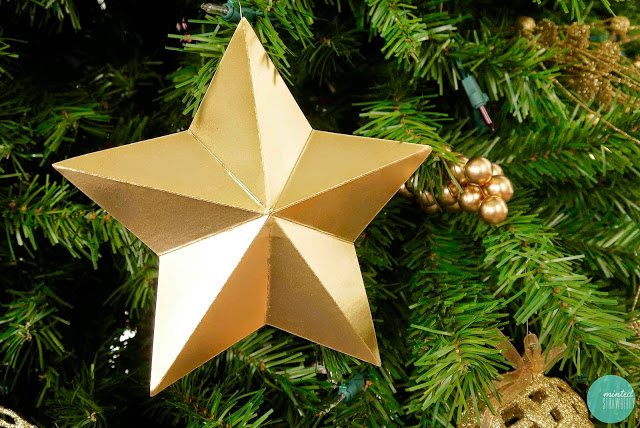 gold cardboard star ornaments