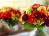 bright fall floral arrangements with berries are lovely bouquets or centerpieces with plenty of color