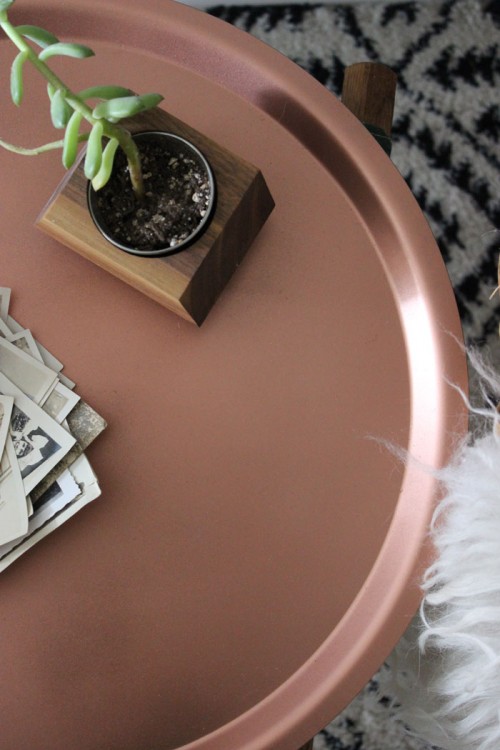 Fast DIY IKEA Hack: Copper End Table