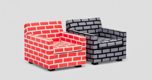 Fake Brick Chairs and Sofas for Indoors