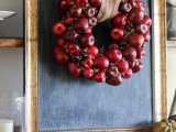 red apples wreath