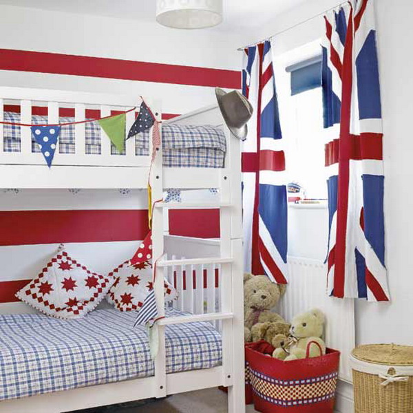 Flag Themed Boys Bedrooms