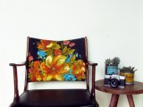 vintage floral chair remodel