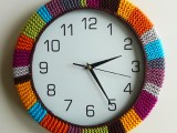 colorful retro wall clock