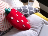 strawberry hot water bottle cover