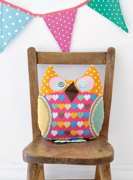 cross stitch owl (via craftfoxes)