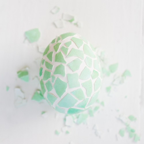 Fun And Colorful DIY Mosaic Easter Eggs