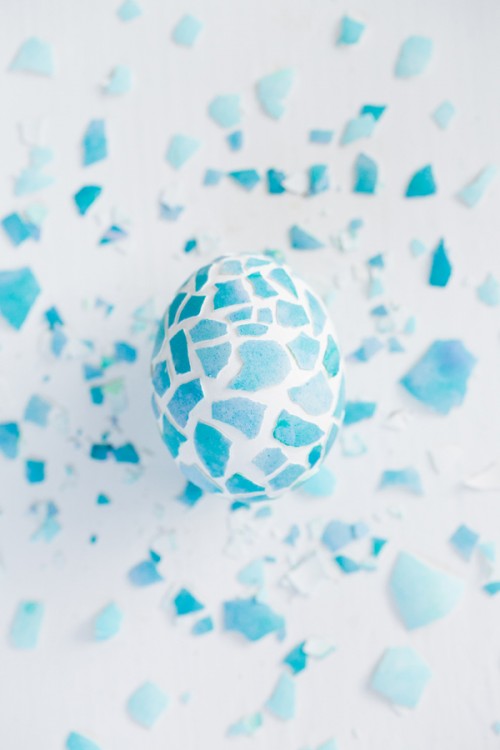 Fun And Colorful DIY Mosaic Easter Eggs