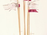 glam flags cake toppers
