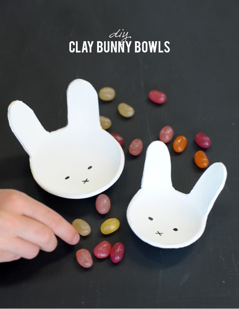 Fun Diy Clay Bunny Bowls For Easter
