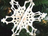 cotton thread snowflake