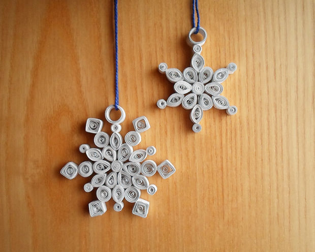 quilled snowflakes
