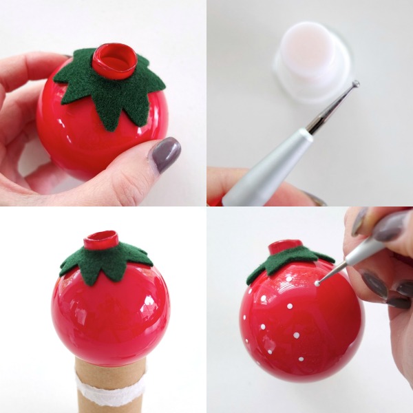 Picture Of fun diy vintage inspired fruity christmas ornaments  5