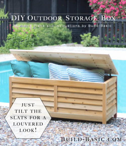 outdoor storage box and bench (via build-basic)
