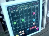 chalkboard board calendar