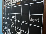 framed chalkboard calendar