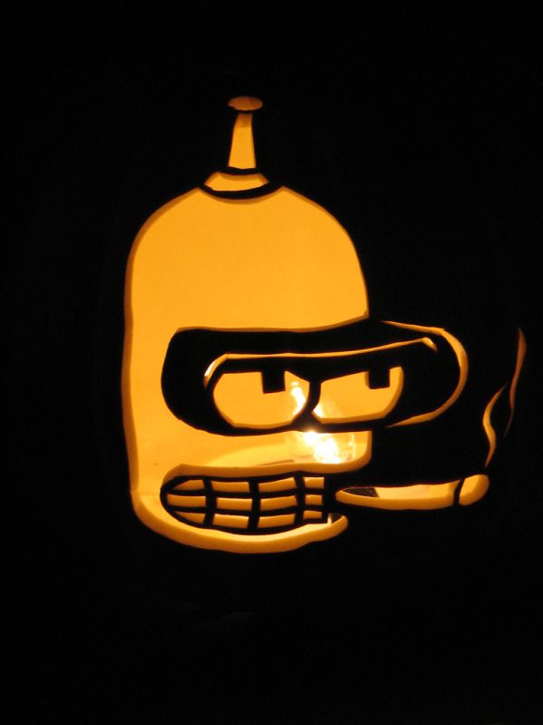 Futurama Bender Pumpkin