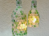 wine bottle pendant lamps
