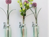 wine bottle wall vases