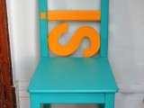 colorful IKEA chair hack
