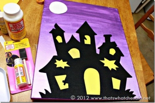 Halloween Canvas To Make With Your Kids