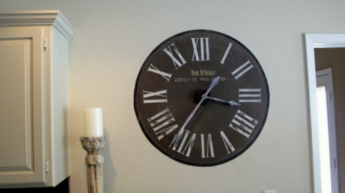 DIY Hand Painted Antique Wall Clock