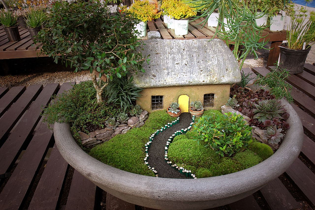 Handmade Mini House And Garden
